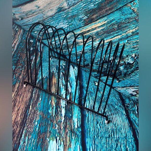 Desktop Organizer Wire Desk File Organizer Vertical Metal Stand up File Stand - Picture 2 of 5